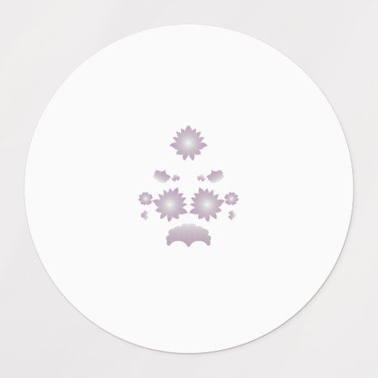 Grote cirkelkleefstof / waterdicht etiket labels (Design 1)