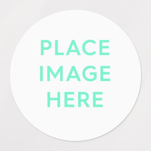 Grote cirkelkleefstof / waterdicht etiket labels (Design 2)