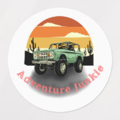 Grote cirkelkleefstof / waterdicht etiket labels (Design 2)