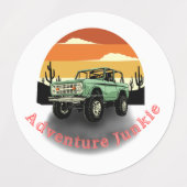 Grote cirkelkleefstof / waterdicht etiket labels (Design 1)