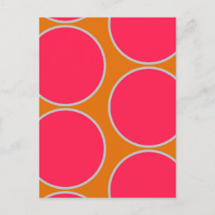 Grote Cirkels Abstracte Ontwerp Ansichtkaart Briefkaart