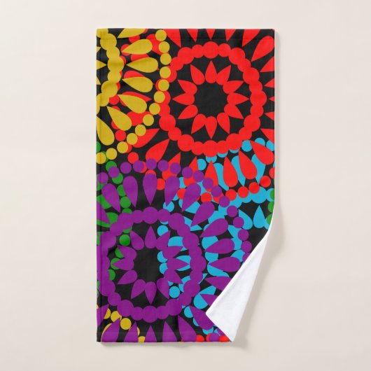 Grote cirkels bad handdoek (Handdoek)