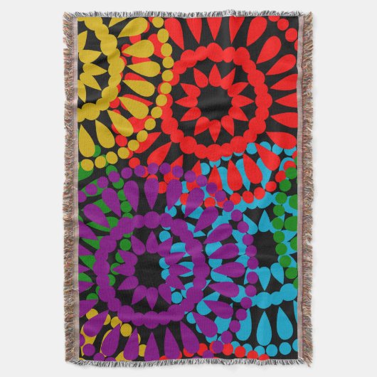 Grote cirkels deken (Voorkant Verticaal)