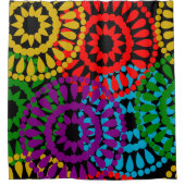 Grote cirkels douchegordijn (Voorkant)