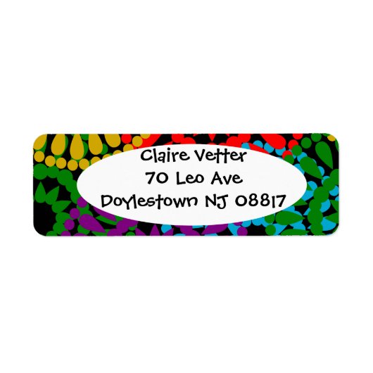 Grote cirkels etiket (Voorkant)