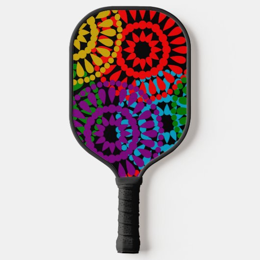 Grote cirkels pickleball paddle (Achterkant)