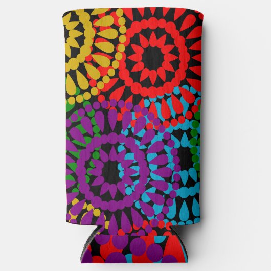 Grote cirkels seltzer blikjeskoeler (Voorkant)