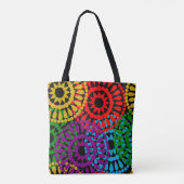 Grote cirkels tote bag (Achterkant)