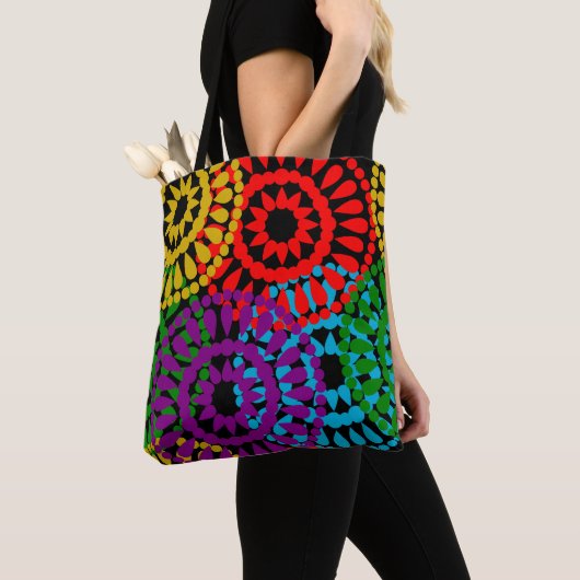 Grote cirkels tote bag (Dichtbij)