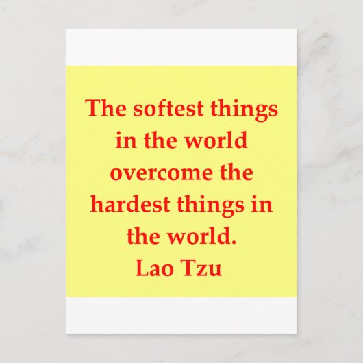 grote citaat van Lao Tzu Briefkaart (Voorkant)