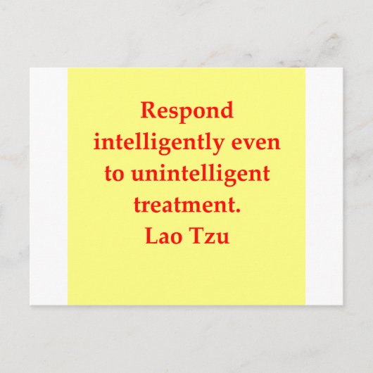 grote citaat van Lao Tzu Briefkaart (Voorkant)