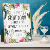 Grote Coach-typografie Kantoor decor Coach-cadeau Fotoplaat (Zijkant)