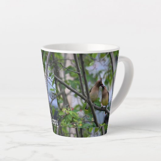 Grote Cofee maakt me Berry Happy Latte Mok (Rechterhoek)