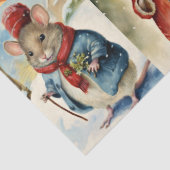 Grote Collage van Kerstmuizen voor Decoupage Tissuepapier (Detail)