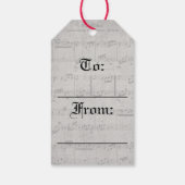 Grote componisten Ludwig van Beethoven Cadeaulabel (Achterkant)