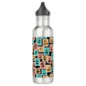 Grote componisten op postzegels, driekleurenpatroo waterfles (Links)