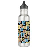 Grote componisten op postzegels, driekleurpatroon  waterfles  (Rechts)