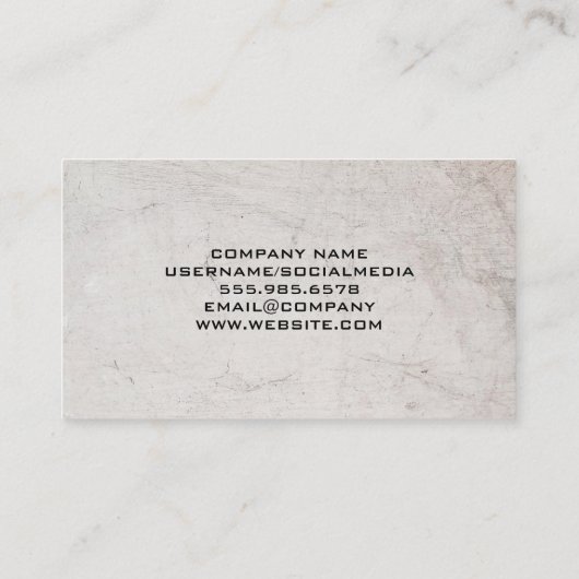 Grote concertsprekers visitekaartje (Achterkant)