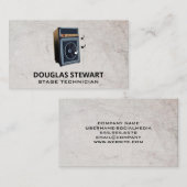 Grote concertsprekers visitekaartje (Voorkant / Achterkant)