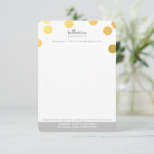 GROTE CONFETTI SPOT modern vetgedrukt goud folie g (Staand voorkant)