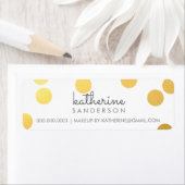 GROTE CONFETTI SPOT modern vetgedrukt goud folie g Etiket (Insitu)