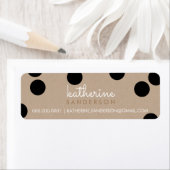 GROTE CONFETTI SPOT moderne, schattige zwarte kraa Etiket (Insitu)