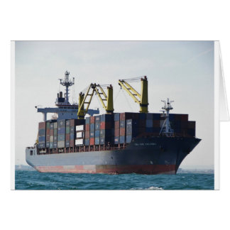 Grote container bij anker