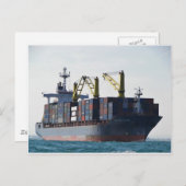 Grote container bij anker briefkaart (Voorkant / Achterkant)