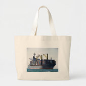 Grote container bij anker grote tote bag (Voorkant)
