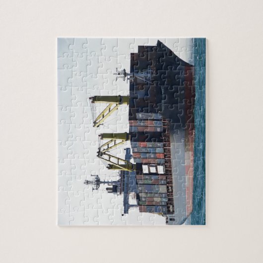 Grote container bij anker legpuzzel (Verticaal)