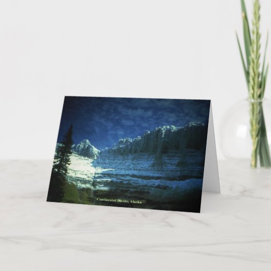 Grote continentale divisie Alaska General Friendsh Bedankkaart (Voorkant)