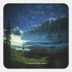 Grote continentale kloof in Alaska Vierkante Sticker