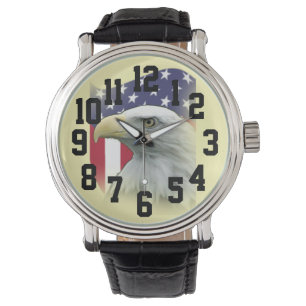 Grote contrastgetallen voor patriottisch gebruik,  horloge