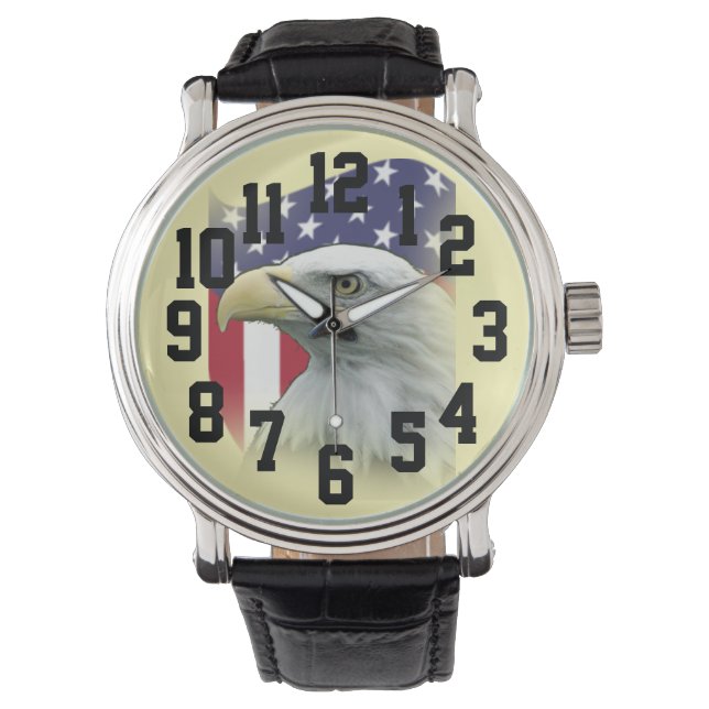 Grote contrastgetallen voor patriottisch gebruik,  horloge (Voorkant)