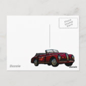 Grote converteerbare klassieke kabel briefkaart (Achterkant)