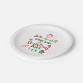 Grote Cookie Swap van Kerstmis 2023 - Borden Papieren Bordje (Gekanteld)