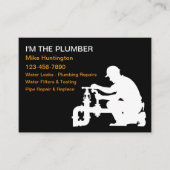 Grote Cool Loodgieter Service Visitekaartjes (Voorkant)