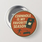 Grote Cornhole Speler Humor Ronde Button 7,6 Cm (Voorkant /achterkant)