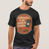 Grote Cornhole Speler Humor T-shirt (Voorkant)