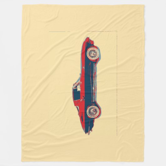Grote Corvette Blanket Fleece Deken (Voorkant)