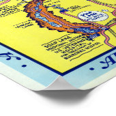 grote coupon Hysterische kaart Poster (Hoek)