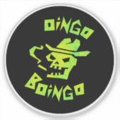 Grote cowboy-schedel Oingo Boingo-sticker Sticker (Voorkant)