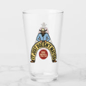 Grote Cowboys Rood & Blauw Glas (Achterkant)