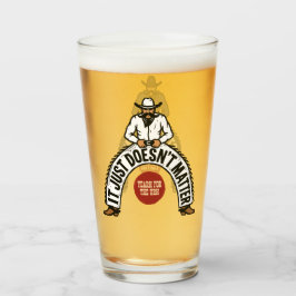 Grote Cowboys Wit & Zwart Glas