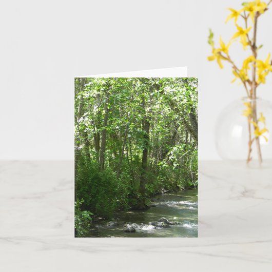 Grote Creek in de zomer..... Kaart (Gele Bloem)