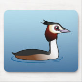 Grote Crested Grebe Muismat (Voorkant)