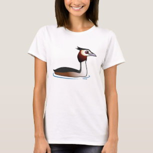 Grote Crested Grebe T-shirt