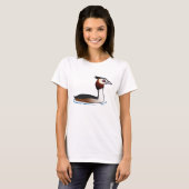 Grote Crested Grebe T-shirt (Voorkant volledig)