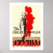 Grote Crippler ~ Syphilis Poster (Voorkant)