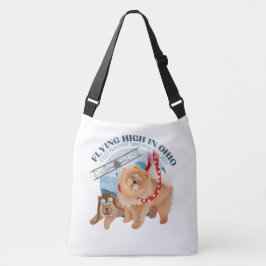 Grote Crossbody Canvas tas w/logo